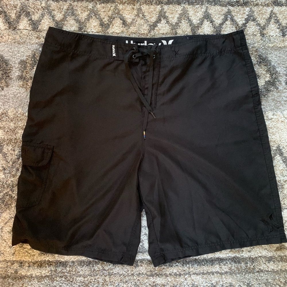 Hurley Black/Black Swimming Board Shorts Sz 42